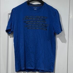 DKNY Men's Blue T-Shirt Size Large